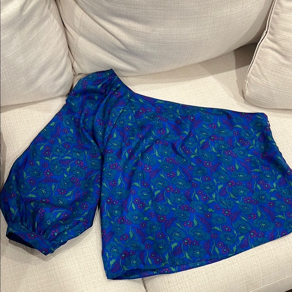 Veronica Beard Lyric floral silk blouse NEW - Picture 3 of 5